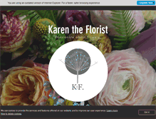 Tablet Screenshot of karentheflorist.com